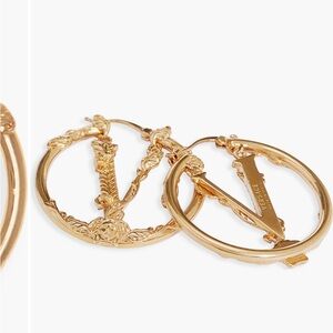 Versace virtus hoop earring